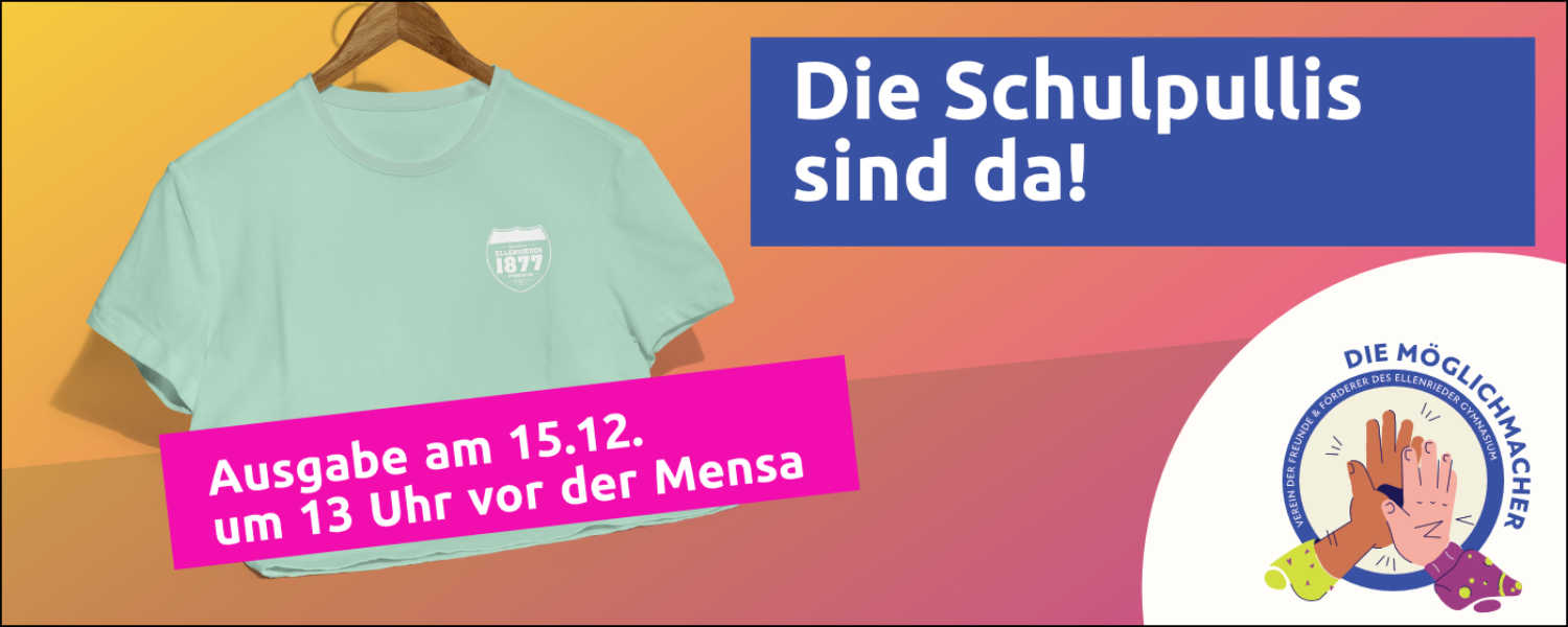 Die bestellten Schulpullis sind eingetroffen!